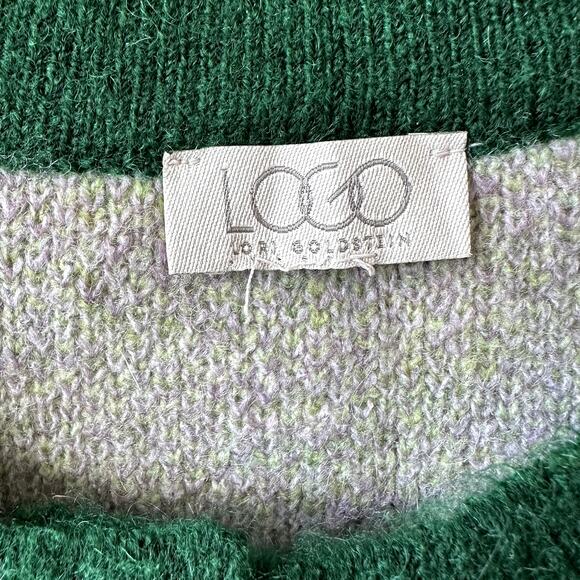 LOGO by Lori Goldstein QVC Brushed Ombre Button Front Cardigan Sz M Maximalist - Picture 5 of 8